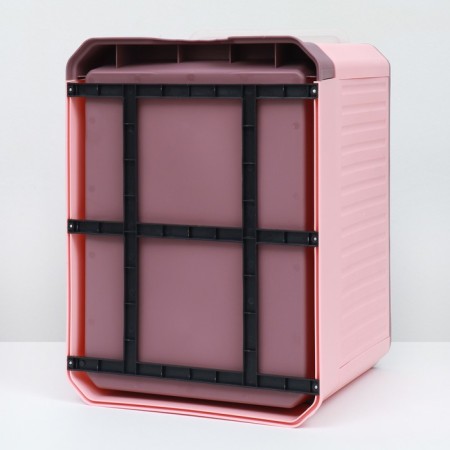 Closed toilet 50 x 40 x 40 cm with a retractable pallet, burgundy-10