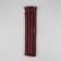 Metal zipper, No. 3, non -proceeding, automatic lock, 30 cm, burgundy/nickel color