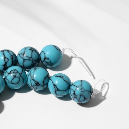 Beads on the threads Shar No. 10 “Biryuza New”, 38 cm-1