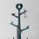 Standing for jewelry "Wood with heart", 18.3 × 36 cm, blue color