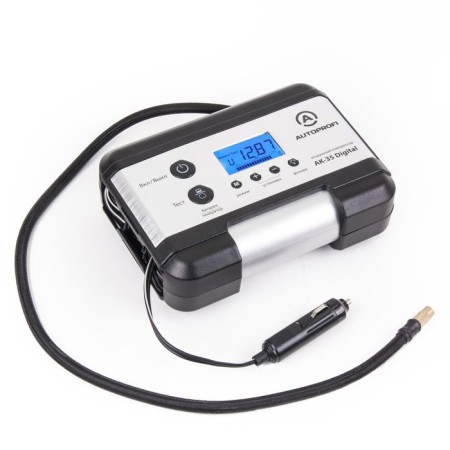 Car compressor, digital AutoProfi, LCD display, battery and gene-ra, aluminum, 12V, 140W, AK-35 Digital