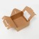 Folding box, with a window and a handle, craft, 16 x 16 x 9 cm