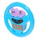 Musical steering wheel "go to the zoo", light and sound effects, works from batteries, mix