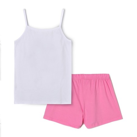 Female pajamas (T -shirt, shorts), pink/white color, size 46-3