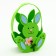 Easter decor basket "Bunny with flower" 7.5x10x20 cm