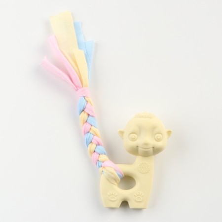 Premium Chewing Piramium toy "lamb", 9.4 x 6.4 x 3.2 cm, yellow-1
