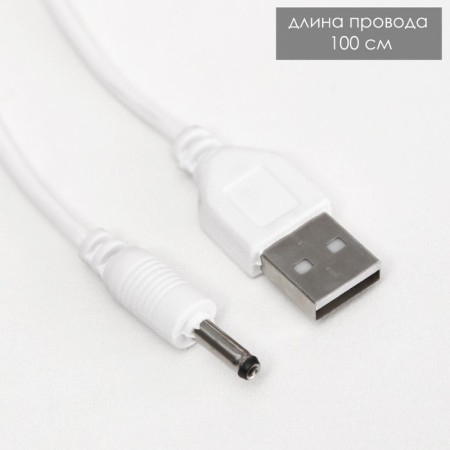 Table lamp touch lamp "Artes" LED 5W USB AKB White 14x10x37 cm Risalux-22