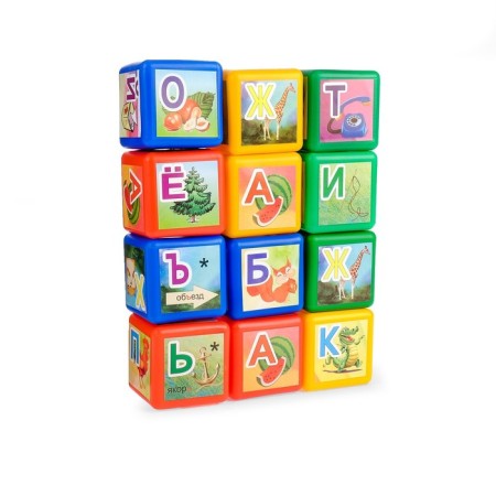 Cubes "Build yourself. Alphabet ", 12 elements