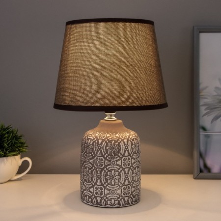 Desktop lamp with lampshade "Mandilina gray" E14 18x18x29 cm Risalux-1