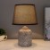 Desktop lamp with lampshade "Mandilina gray" E14 18x18x29 cm Risalux