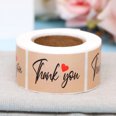 Craft stickers in the roll "That You", 250 pcs, 2.5 x 3.8 cm-1