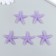 Decor for creativity Plastic "Violet Marine Star" Sugar 3.8x0.5x3.8 cm