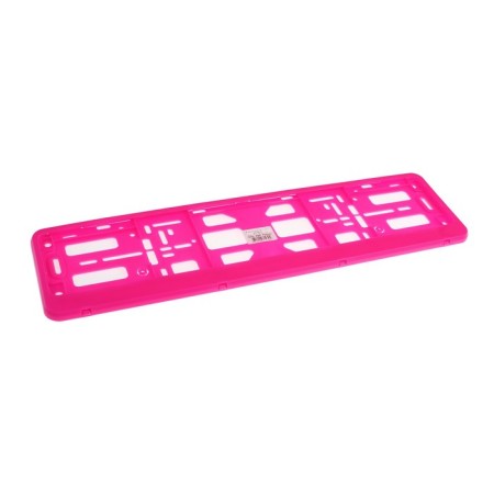 Frame for a car number, book, pink-2