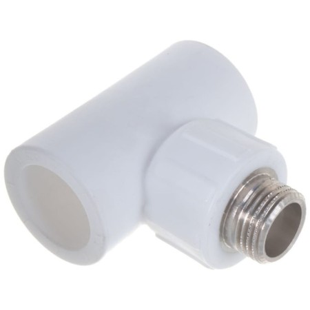 The Politekus tee, polypropylene, d = 25 mm x 1/2 ", external thread-2