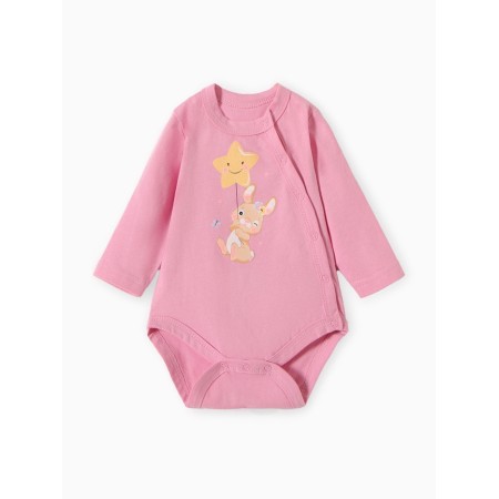 Body baby with a long sleeve "Bunny", pink color, height 56