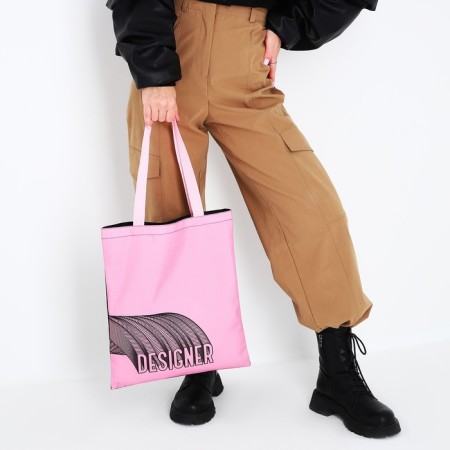 The designer-chop “Designer”, without lightning, without lining, pink color-1