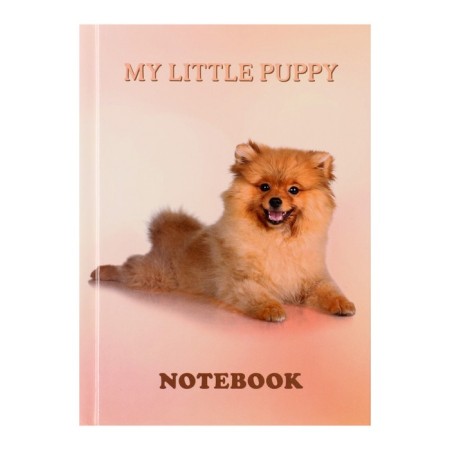 Notepad A6, 64 sheets in the cage "Pesik", solid cover, offset unit