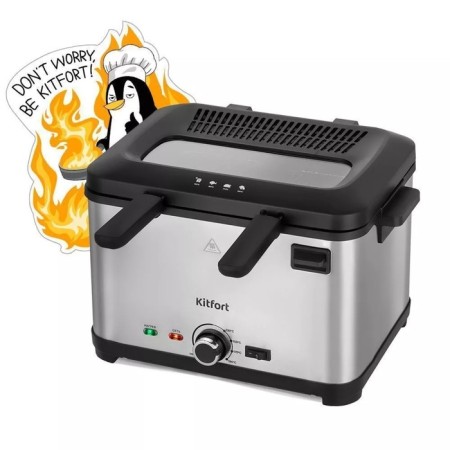 Fritten KitFort KT-6240, 2000 W, 4.8/2.2 L, 130-190 ° C, silver-black-4