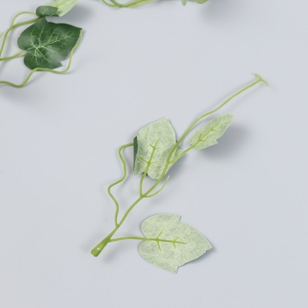 Decor for creativity "Green leaves on a twig" set 4 pcs 15 cm-1