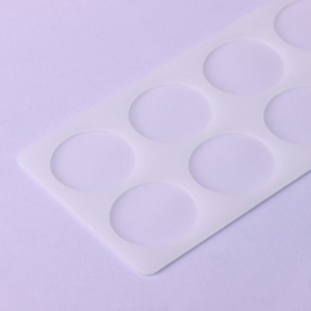 Chocolate form "Circle", silicone, 8 cells, 23.5 × 12 × 0.3 cm, the color is transparent-1