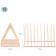 Meshu "Rose Gold" paper and letters stand, 10 sections, metal, pink gold