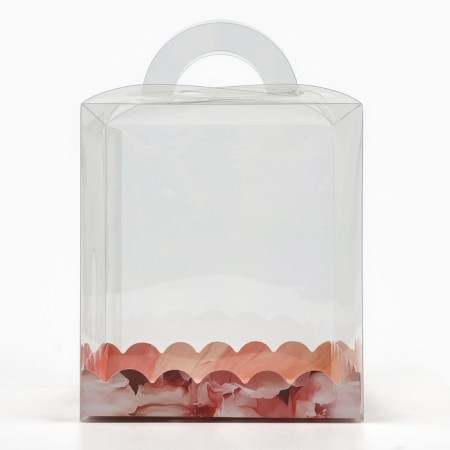 Confectionery box, chest, packaging, “Shine flowers”, 16 x 16 x 18 cm-4
