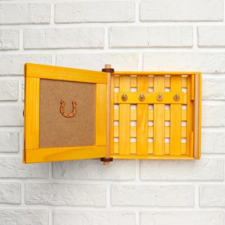 Klyn - a picture, wooden "poppies", 20 x 20 x 6 cm-1