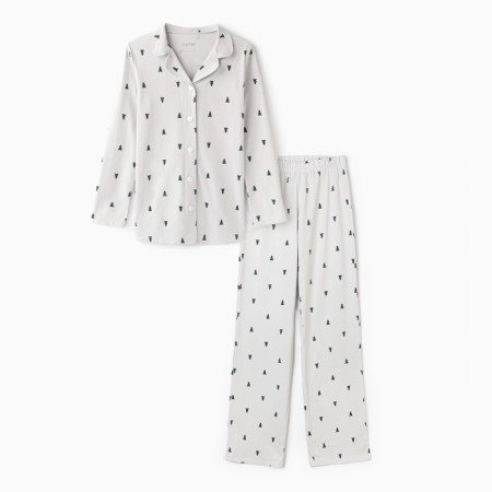Пижама женская (рубашка и брюки) KAFTAN "Елки" р.44-46-10