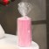 Candle-cylinder smooth, 5x10 cm, raspberry, 6 hours