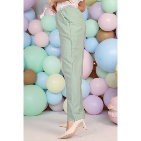 Female trousers, size 52, mint color-3