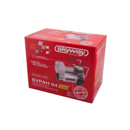 Car compressor Skyway, Metal, 35 l/min, in a cigarette lighter, bag, 7 a, S02001007-3