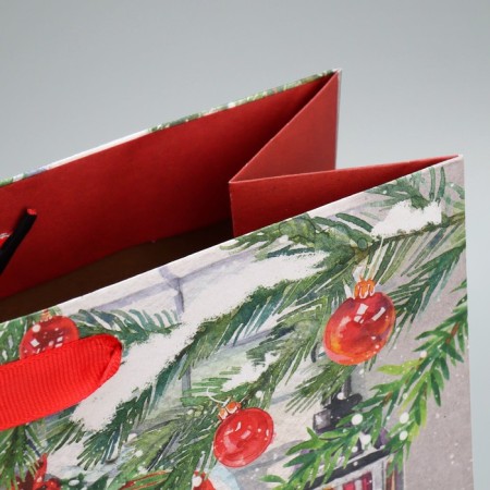Craft vertical “New Year's house”, l 31 x 40 x 11.5 cm, New Year-7