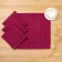 A set of decorative napkins shares 40x40cm 4pcs, red peas, 100% PE