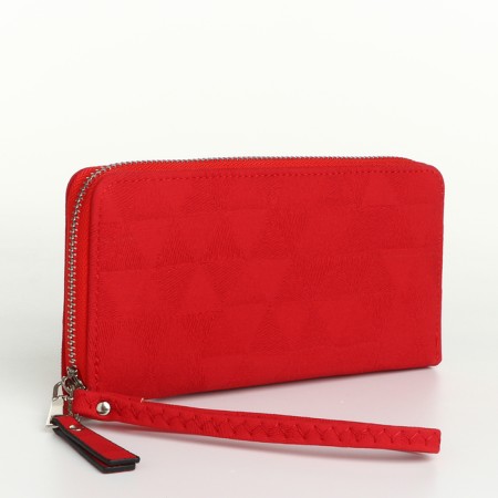 Women's wallet with lightning, red color