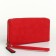 Women's wallet with lightning, red color