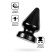 Anal plug Toyfa Popo Pleasure Draco α, cone, PVC, 95x180 mm, black color
