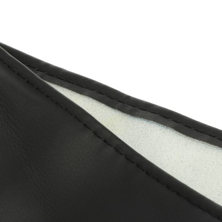 Shooting for the steering wheel, eco-leather, black, thread, needle, size m, 36-38 cm-3
