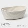 Basket for storage ladled handmade LadoM "Vera", cotton, 28 × 16 × 10 cm, white color