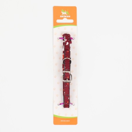 Collar with a scarf "Bright Life", 32 x 1 cm, burgundy-7