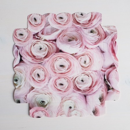 Cookie box, confectionery packaging with PVC lid, My Best Wishes, 15 x 15 x 3 cm-2