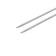 The knitting needles are circular, metal, 100 cm/2.5 mm
