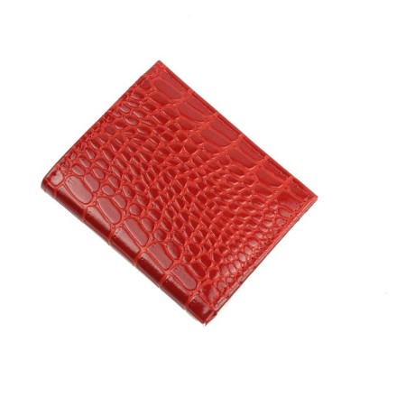 P905 Wallet on the button, map for maps (8)/coins/bill, color red -rocoding 11x9x2.5cm
