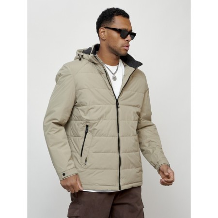 Male spring jacket, size 50, beige color-8
