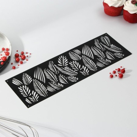 Stencil for baking "Leaves", 32 x 10 cm-2