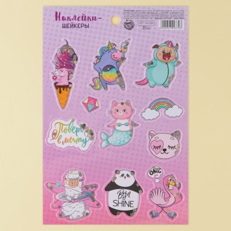 Sticker-shoker "Believe in Dream", 14 × 21 cm