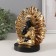Souvenir Polystone "Buddha. Palm sheet" gold and black 14.5x9x17.5 cm