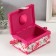 Casket for needlework "Pink flowers" 18x12x9.5 cm