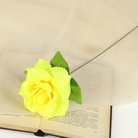 Artificial flowers "yellow rose" 40 cm