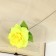 Artificial flowers "yellow rose" 40 cm