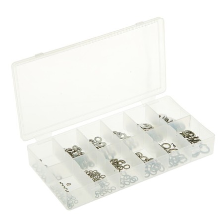 Set of washers and grovers "Sibrtekh", diameter 3, 4, 5, 6, 8, 10 mm, 350 items